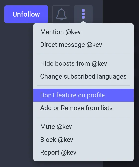 Illustrating how to remove profile lock on Mastodon.